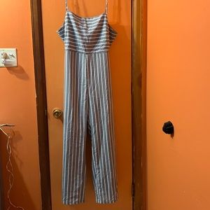 SHOE DAZZLE Strip green & white Jumpsuit size L